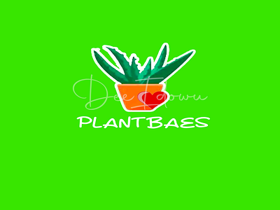 PlantBaes Conceptual Mobile App Icon adobe photoshop branding design icon logo typography ui ux