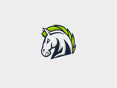 angry horse character characterdesign design logo logo design