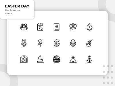 Easter Day Outline Icon app art design easter easter bunny easter day easter egg icon icon design icon set iconography illustrations outline seasons simple spring ui vector web