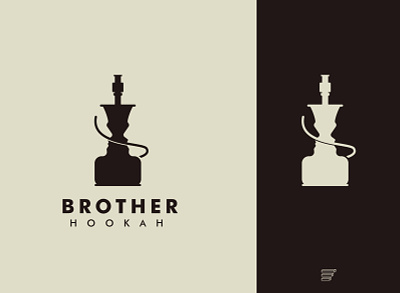 Brother Hookah app black branding brothers design geometry hookah icon logo mark minimal monogram monogram logo shisha simple smoke vector