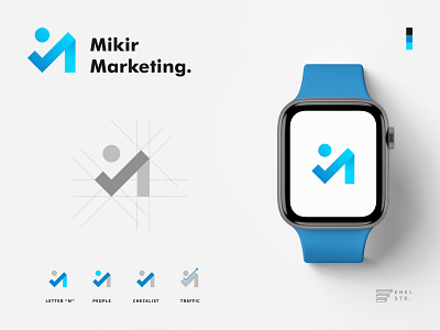 Mikir Marketing Logo Concept app branding design icon identity illustration logo logo design logo mark logodesign logoidea logoideas logoidentity logoinspiration logoinspire logos mark marketing ui vector