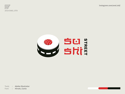 Sushi Street app awesome logo brand identity branding design graphic design icon illustration logo logo design logo designer logo mark logodesign logoideas logoinspiration logoinspire logos restaurant logo sushi logo vector