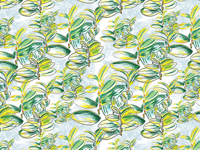 Solomonseal botanical art design illustration surface pattern