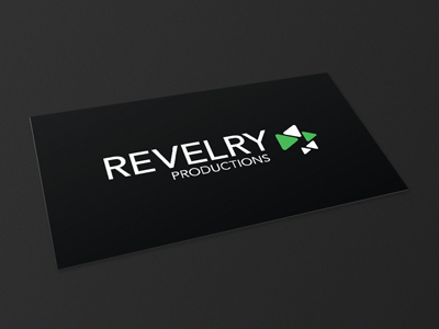 Revelry Productions – Logo & Business Card business card logo revelry