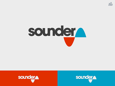 Sounder audio blue frequency high low music records red sound
