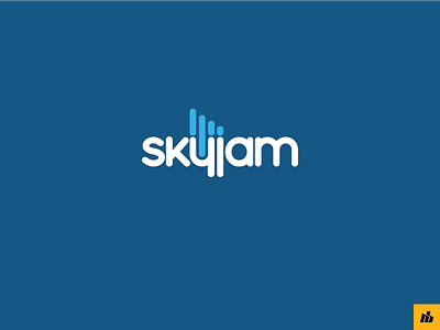 Skyjam blue clean jam music simple sky word mark