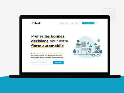 Landing page Fleeti