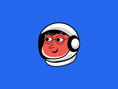 Astronaut astronaut branding graphic design hello dribbble illustration logo spaceman ui