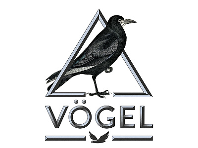 Vögel bird birds crow design font handcrafted illustration raven triangle tshirt
