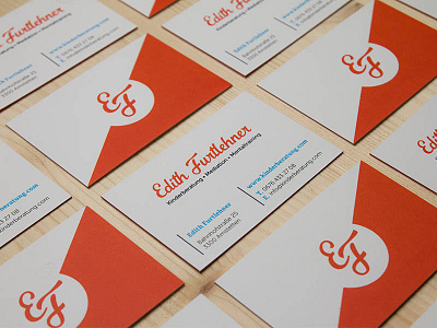 Business Cards blue business card cards logo orange print stationary