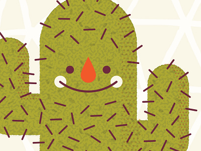 Hug Me art cacti cactus cute desert illustration kali meadows texture vector