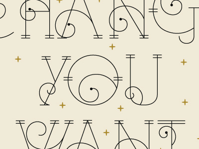 Be The Change lettering typography type vector art kali meadows illustration