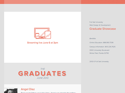 New look and feel for Graduate Showcase