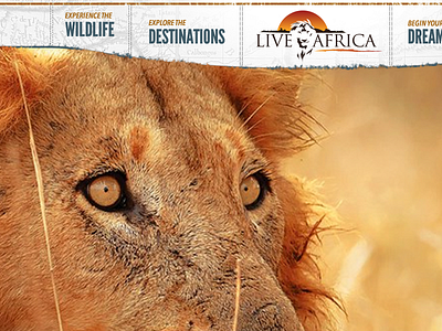 Live Africa Homepage aged full screen paper torn video