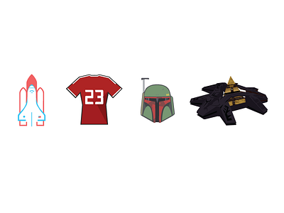 Weekend Icon Study aliens boba fett helmet icons jersey manchester united soccer space spaceship star wars stargate