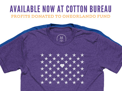 OnePulse charity cottonbureau donation heart orlando pulse shirts stars