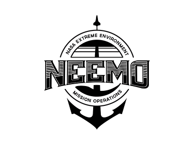 Neemo anchor deep sea exploration nasa patch research shuttle space type