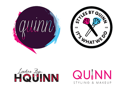 Logo Warm Up blue circle comics contrast harley quinn lashes logo makeup pink red style