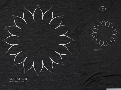 Throwing Shade - Metallic Silver cotton bureau exoplanet metallic planet print science shade shirt space star telescope tshirt