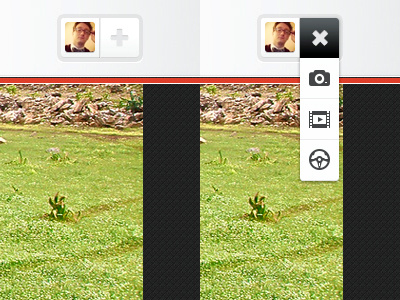 Add media menu menu photo upload video wheel