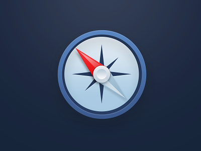 Compass app blue chrome compass icon ios mac safari ui web