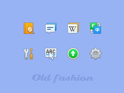 Old Fashion Icons book fashion icon search setting update wiki