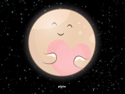 pluto heart planet pluto smile