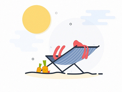 relax time :з illustration relax sun