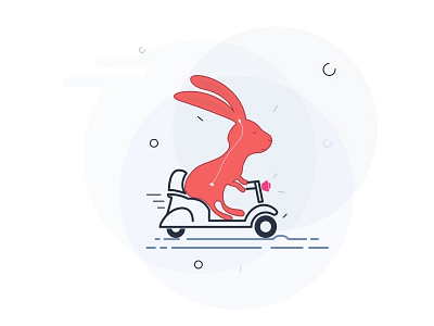 illustration 5 hare illustration moto music rabbit