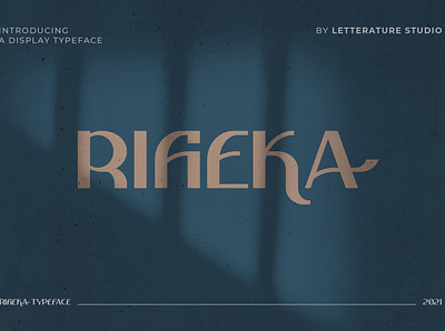 Rifieka - Modern Display Typeface app branding design elegant fonts type typeface typography ui ux