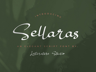 SellarasPreviwArtboard 4 100 beauty branding elegant fonts handwritten ligature signature typeface typography