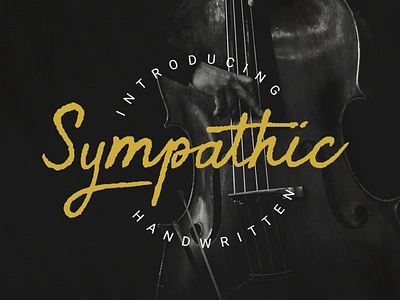 Sympathic book branding clothing elegant fonts gentlemen handwritten rough script sport type typeface typography webfont weddings