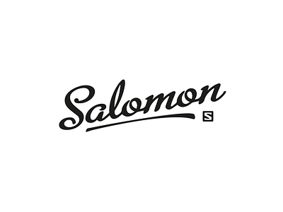 Salomon logo s salomon script type
