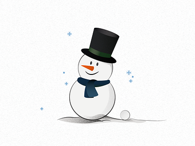 Snowmann. card christmas hat snow