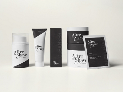 After The Shave | Packaging beauty product branding cleanser design grooming logo lotion moisturizer package product branding shave