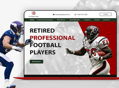 UI/UX design design football nfl uiux webdesign