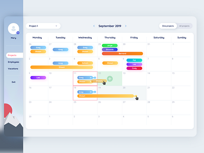 UI/UX design for internal CRM