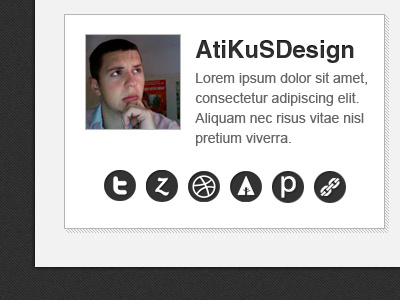 Atikusdesign social vcard