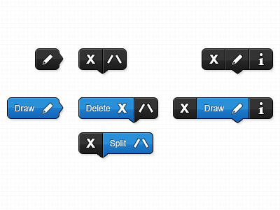 Glyphs glyphs options popup tools