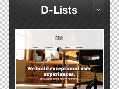 D-Lists mobile blog gallery mobile