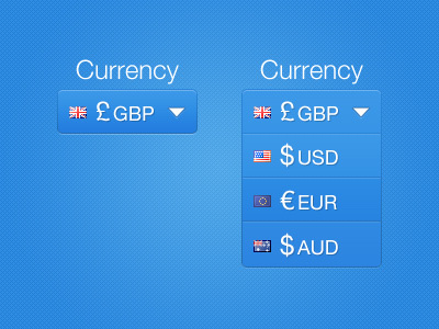 Currency Converter currency converter drop down menu