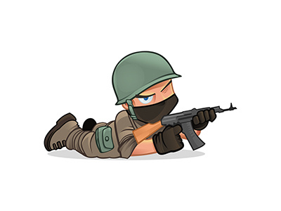 Soldier Mascot character darko design efremov mascot photoshop soldier