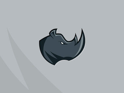 Rhino head illustration for logo animal character darko darko efremov design efremov graphic mark mascot minimal sign vector