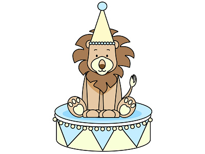 circus Lion illustration vector