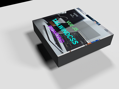 What A 3D COVER Image for FRONTEND devs! 3d blender cover image tailwindcss ui vue