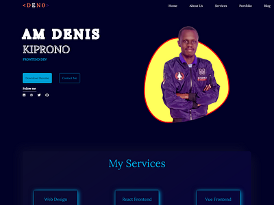 A SNEEK PEEK OF MY PERSONAL WEBSITE design figma design homepage personal website porfolio website portfolio tailwindcss