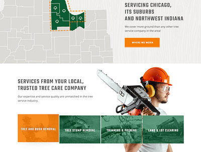 ProTree Services map tree services web design website