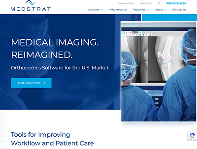 Medstrat.com archiving design digital imaging medical orthopedic redesign software surgery template ui ux web design website