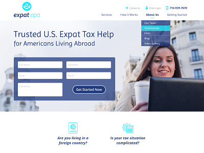 Expat CPA - web design