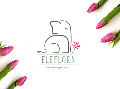 eleflora branding design flora illustration logo